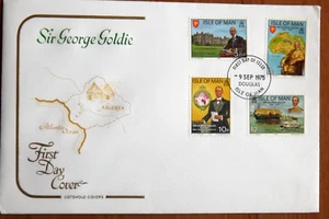 Isle of Man - Sir George Goldie - 9 September 1975 - FDC + Insert - VGC - Picture 1 of 1