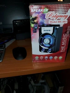Ridgeway BS-401 8" Portable Rechargeable Bluetooth Speaker with USB/TF/AUX/FM - Picture 1 of 5