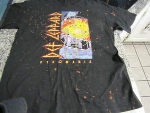 Def Leppard Adult Size Large Graphic Pyromania T-shirt Short Sleeve - Picture 1 of 11