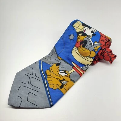 Corbata de poliéster clásica roja vintageckey ilimitada Mickey Mouse Disney 4x60 Foto 1 de 4