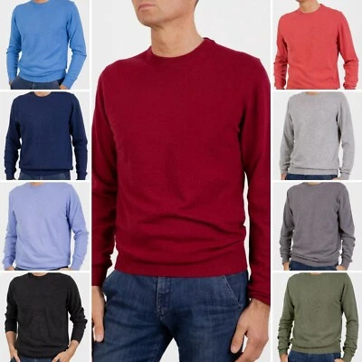 Marenza Maglia Girocollo Misto Cashmere Maglione Lana Maglione 26 colorazioni