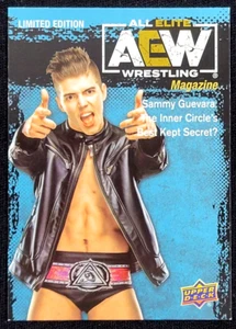 2021 UPPER DECK AEW - SAMMY GUEVARA - LIMITED EDITION MAGAZINE SP FINISHER - Picture 1 of 2