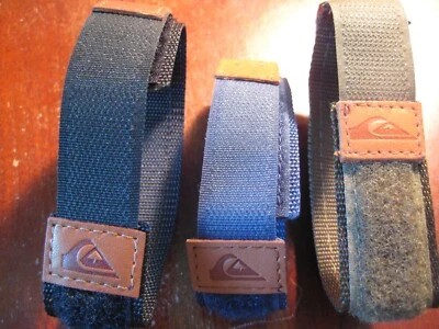 NUEVO QUICKSILVER IMPERMEABLE NYLON, ENVOLTURA DE CUERO UNA CORREA DE RELOJ REDONDA  Foto 1 de 4