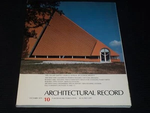 1979 OCTOBER ARCHITECTURAL RECORD MAGAZINE - CALVARY BAPTIST DETROIT - E 5972 - Picture 1 of 2