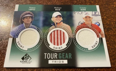 2013 SP Game Used Tour Gear Trios Shirt - Nancy Lopez, Reid & Cristie Kerr LPGA - Image 1 of 2