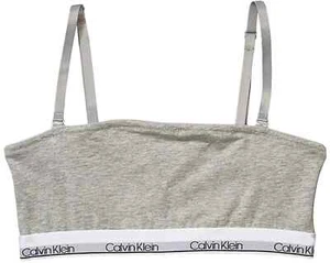 Calvin Klein Cotton Grey Bandeau Kids Size L 10/12 L5005 - Picture 1 of 2