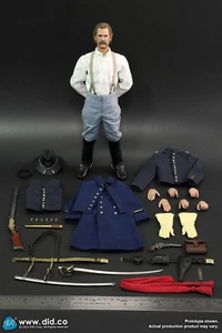Figura 1/6 DID U.S. Guerra Civil Unión Ejército Teniente John Dunbar Juguetes Lo último - Imagen 1 de 4