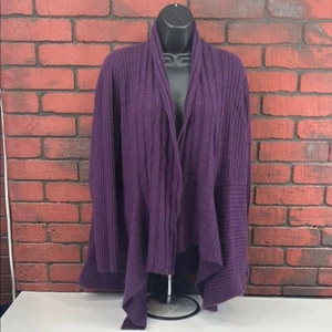 Eileen Fisher 1X Woman's Purple Cashmere Cardigan - Picture 1 of 8