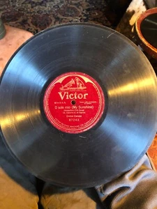 Victor Red Seal 10 inch record 87243 "O Sole Mio" Enrico Caruso - Foto 1 di 3