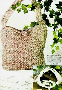 EASY Springtime Tote Bag/Purse/Crochet Pattern INSTRUCTIONS ONLY - Picture 1 of 1