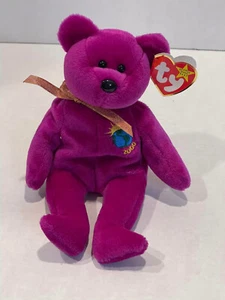 Millennium Bear TY 1999 Beanie Baby raro original como nuevo errores raro - Imagen 1 de 12