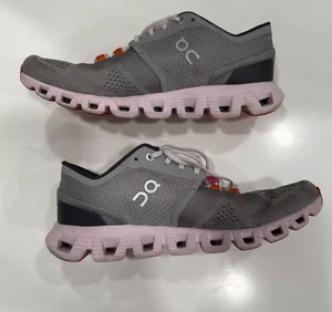 On Cloud X Damen-Laufschuhe Größe 8,5 Legierung grau Lilie sportliche Turnschuhe - Bild 1 von 12