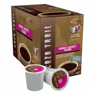 4 PACKS : Caza Trail Coffee, Donut Lover's Blend, 24 Single Serv - Picture 1 of 1
