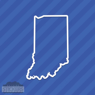 Indiana IN State Outline Vinyl Decal Sticker - Image 1 of 2