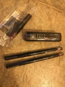 Avon Lipstick Lip Liner Lot-Glimmersticks Perfectly Matte-w/ Free Samples! - Picture 1 of 5