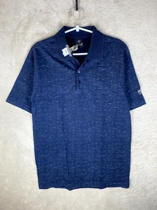 Nike Golf Polo T-Shirts Top Size S Mens Blue Logo Short Sleeve Sports - Picture 1 of 12