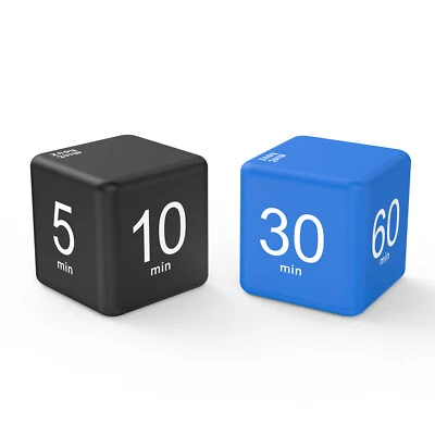 2 Stück 2,6 Zoll Würfel-Timer Schwerkraftsensor-Flip-Timer Küchen-Timer Kinder - Bild 1 von 4