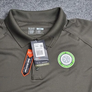 5.11 Tactical TDU Green Short Sleeve Mens Performance Polo 3XL LOGO 71049  - Picture 1 of 10