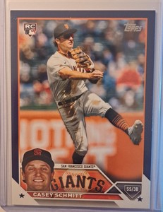 CASEY SCHMITT 2023 Topps Update #US133 Royal Blue Parallel Giants RC Rookie