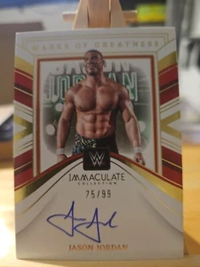 2023 Immaculate WWE JASON JORDAN Marks of Greatness Auto 75/99 - Picture 1 of 2