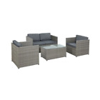 Outdoor Furniture Sofa Set 4 Seater Wicker Lounge Setting Table Chairs