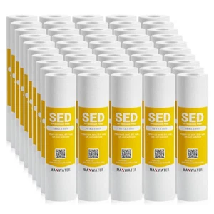 1 Micron Sediment Water Filter Cartridge for Reverse Osmosis 10" x 2.5”, 50 PACK - Picture 1 of 6