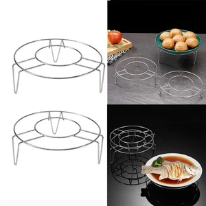 304 Stainless Steel Steamer Rack Round Pot Steaming Steamer Shelf Household - Picture 1 of 9