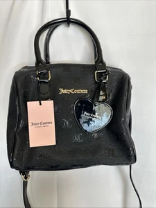 Bolso de Mano Juicy Couture Rápido en Relieve Negro Nuevo con Etiquetas Hecho por el Hombre - Imagen 1 de 12