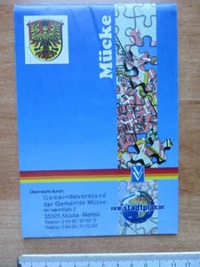 Alter Faltplan Gemeindeplan Mücke Vogelsberg Karte 1990er Verwaltungs-Verlag-Mün - Bild 1 von 18