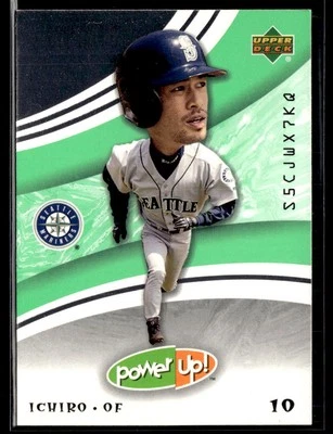 2004 Upper Deck Power Up #12 Ichiro Suzuki Mariners Baseball Card 1002F - Image 1 of 2