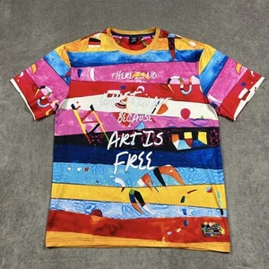 Tango Hotel Graphic Shirt Mens XL Art Graffiti All Over Embroidered Kandinsky - Picture 1 of 11