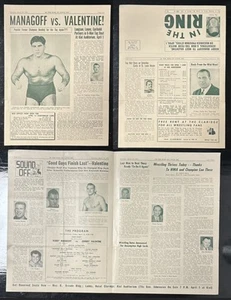 In The Ring Wrestling Program St. Louis 3-26-55 Bobby Managoff Johnny Valentine - Picture 1 of 1