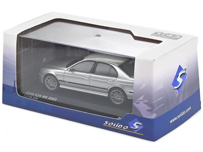 BMW M5 E39 5.0 V8 2003 TITANIO ARGENTO SOLIDO S4310502 1:43 ARGENTO METAL 32V - Immagine 1 di 4