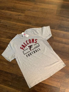 men's ATLANTA FALCONS cotton blend t-shirt, gray, LARGE, NEW w/ tags - Picture 1 of 1