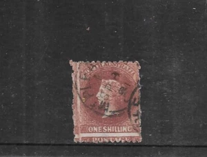 AUSTRALIA 1858. SOUTH AUSTRALIA. QUEEN VIC. 1/- MISPERF FINE USED . AS PER SCAN - Picture 1 of 3