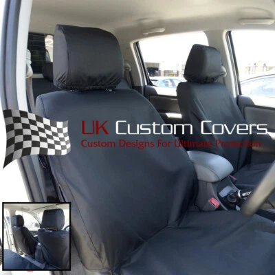 TOYOTA HILUX 2016 FUNDAS DE ASIENTO DELANTERAS A MEDIDA E IMPERMEABLES - NEGRO 139 Foto 1 de 4