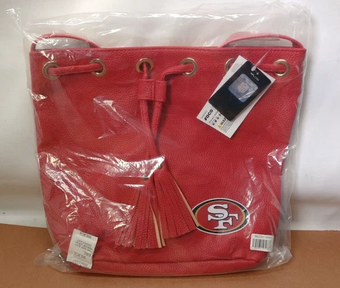 San Francisco 49ers NFL Purse / Bag  approx. 12.5" x 10.5" w/Shoulder Strap Cover