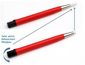 Fibreglass Scratch Pen Brush Cleaner Remove Rust Dirt Fiberglass Fibre Glass