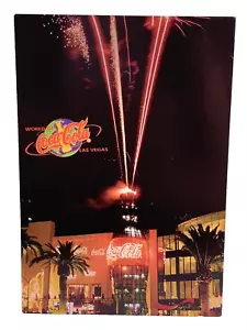 VTG World Of Coca Cola Coke Las Vegas Postcard 1999 Not Used - Picture 1 of 2
