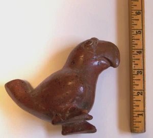 Colima Parrot Reproduction Mexico Red Clay/Terracotta Jug Pottery Vessel 5" High - Picture 1 of 1