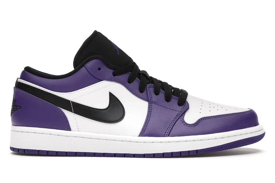 Jordan 1 Low Black/Court Purple/White for Sale | Authenticity