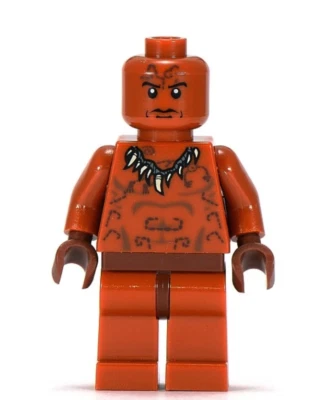 Lego Ugha Warrior 7627 without Hair Indiana Jones Minifigure - Image 1 of 2