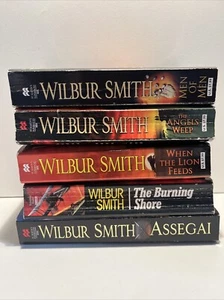 Wilbur Smith Used Book Lot (5 Books) - Picture 1 of 19