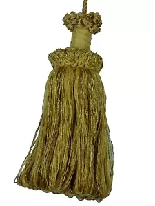 Conso Duke 11883 Farbe D03 massive MÜNZE GOLD dekorativ 6" Schlüssel Quaste 5" Schleife Kordel - Bild 1 von 1