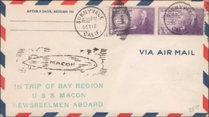 U.S.1934. u.s.s. Macon "Newsreelmen", Sunnyvale, Ca - Picture 1 of 1