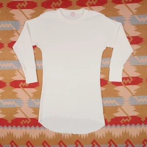 Y2K Lake N' Trail Men's Large Waffle Knit Thermal Cotton Blend 90's Grunge - Picture 1 of 14
