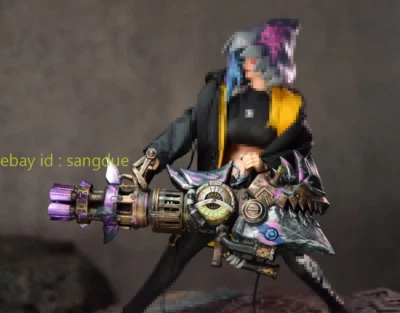 Customized Painted 1/6 Arcane：League of Legends jinx Gatling Weapon Cannon  12'' - Image 1 of 4