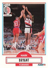 1990 Fleer Update #U-80 Mark Bryant Portland Trail Blazers