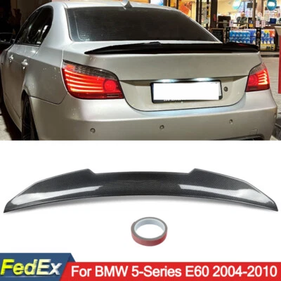 Alerón de maletero estilo Duckbill PSM para BMW E60 528i 2004-10 aspecto de fibra de carbono Foto 1 de 4