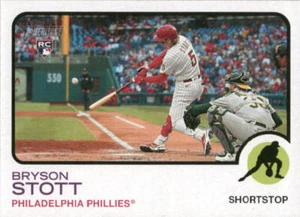 2022 Topps Heritage Bryson Stott #605 Philadelphia Phillies - Picture 1 of 2